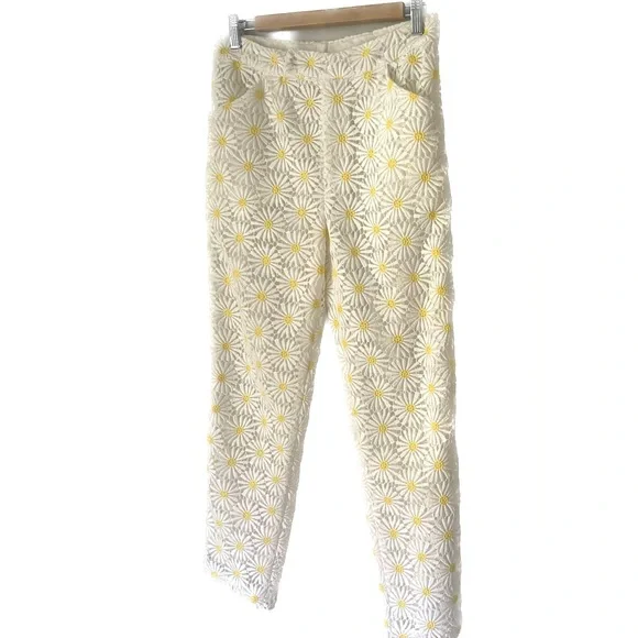 Sale ❤️NWOT Anthropologie Anna Sui Daisy Daisy Lace Pants - Picture 3 of 6